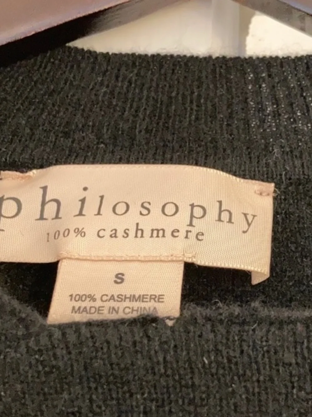 NWOT Philosophy 100% Cashmere Cape